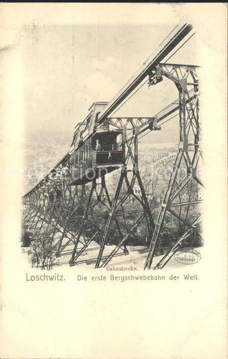Loschwitz Erste Bergschwebebahn der Welt
