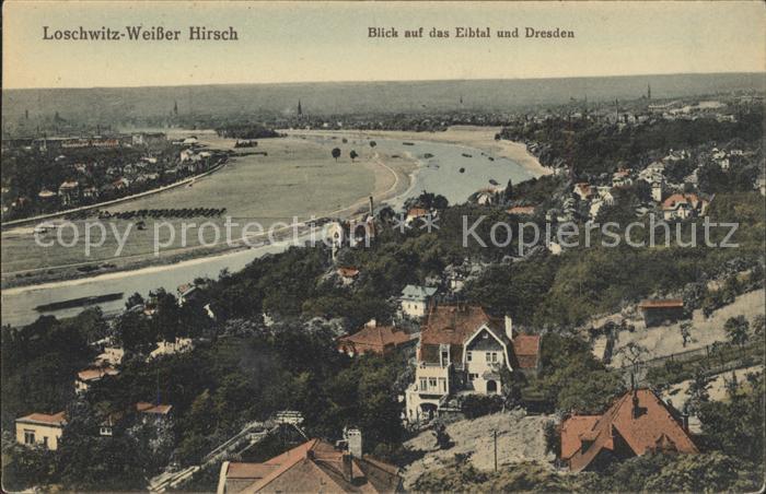 Loschwitz Weisser Hirsch Blick auf das Elbtal und Dresden