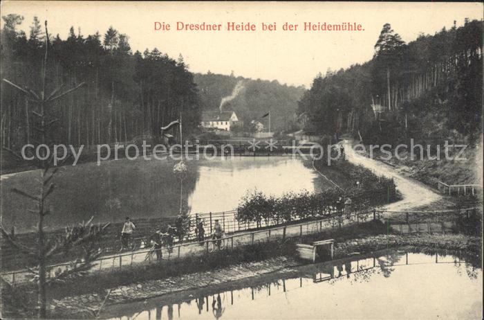 DRESDEN Elbe Dresdner Heide bei der Heidemuehle
