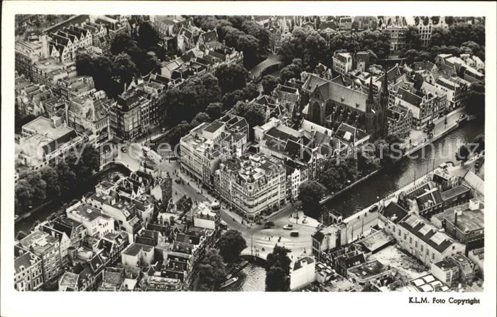 Amsterdam Niederlande Koningsplein met omgeving Luchtopname