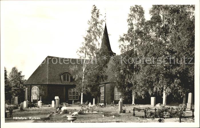 Haellefors Kyrkan Kirche Friedhof