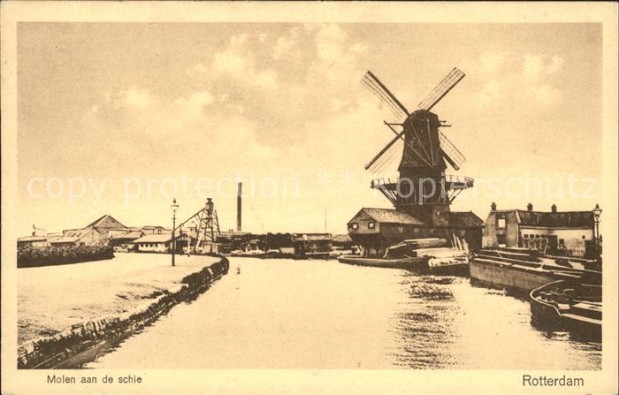 Rotterdam Molen aan de schie Windmuehle