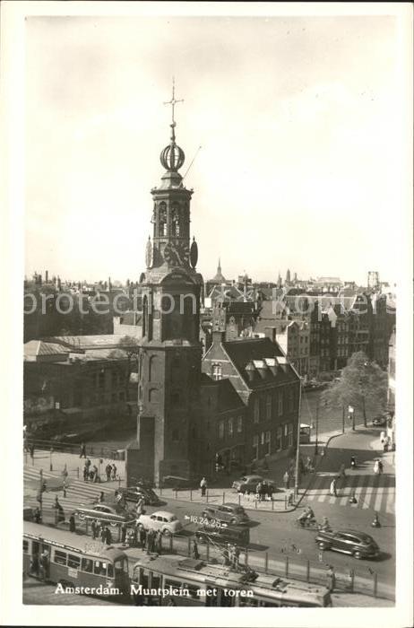 Amsterdam Niederlande Muntplein met toren