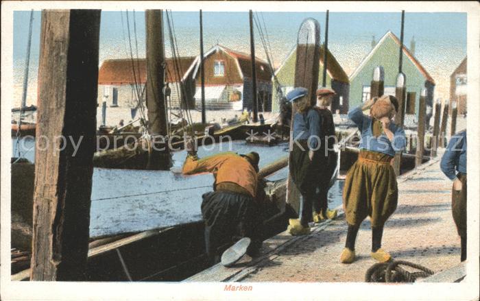 Marken Hafenpartie Fischer
