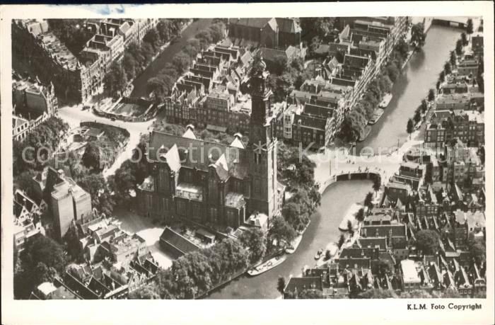 Amsterdam Niederlande Westertoren luchtopname