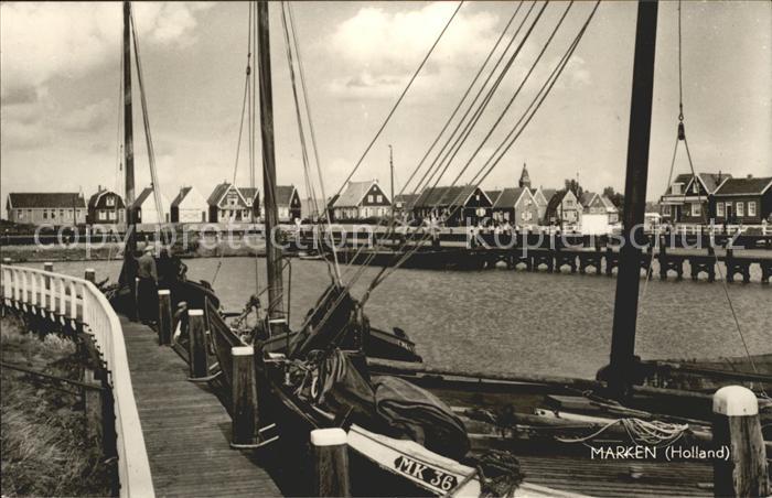 Marken Hafen Fischkutter