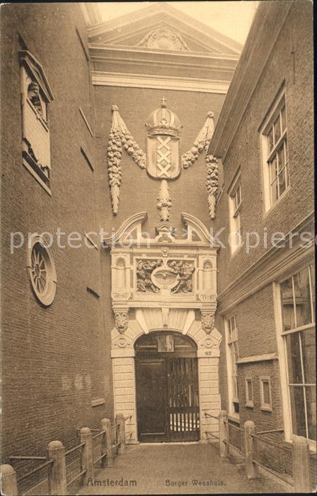 Amsterdam Niederlande Burger Weeshuis