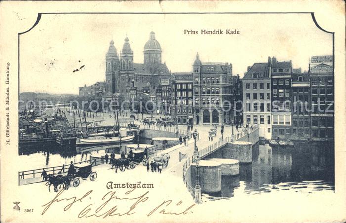 Amsterdam Niederlande Prins Hendrik Kade Brug Brücke