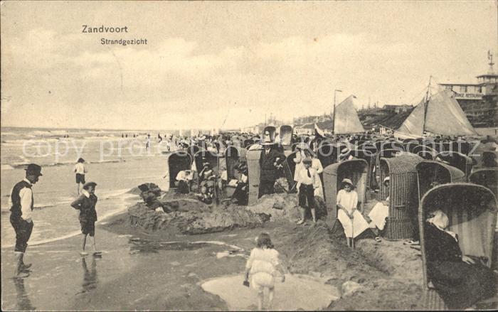 Zandvoort Holland Strandgezicht Strandkorb