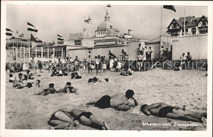 Scheveningen Zonnebaden Sonnenbad Strand Restaurant