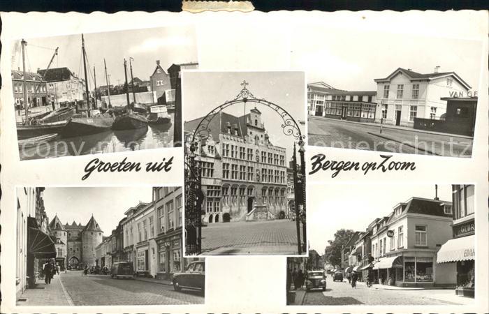 Bergen op Zoom Hafen Strassenpartie Rathaus