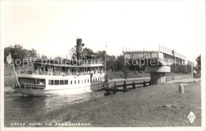 Vaeddoe Kanal vid Bagghusbron Dampfer