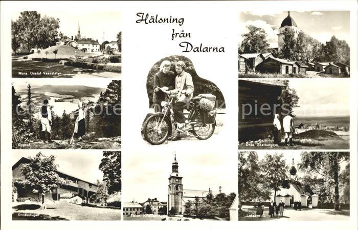 Dalarna Teilansichten Landschaft Kirche Wandern Fahrrad