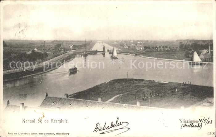 Vlissingen Kanaal bij de Keersluis Schleuse
