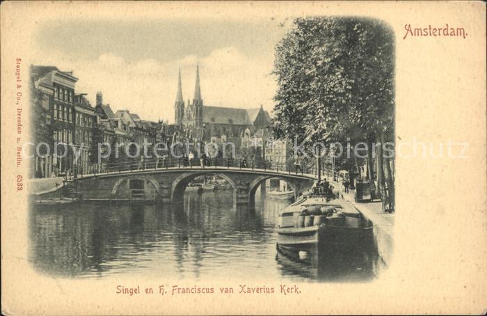 Amsterdam Niederlande Singel en H. Franciscus van Xaverius Ke