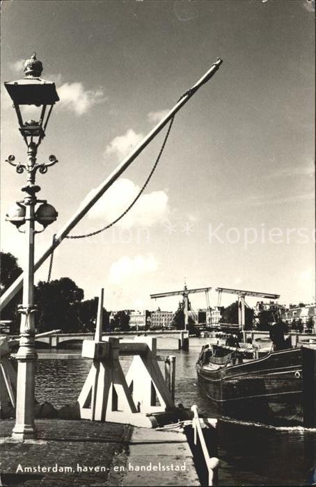 Amsterdam Niederlande Haven en handelsstad Amstel Schiff Zugb