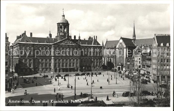 Amsterdam Niederlande Dam met Koninklijk Paleis Königlicher P