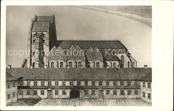 Kopenhagen Tegning af Grundtvigskirken Kirche Zeichnung