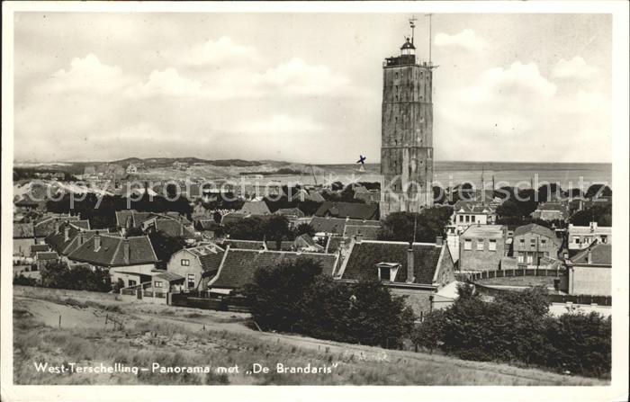 West-Terschelling Panorama met De Brandaris Leuchtturm
