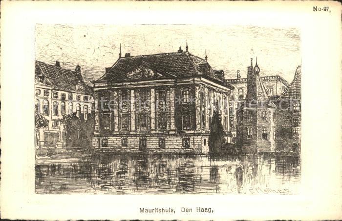 Den Haag Mauritshuis Zeichnung Kuenstlerkarte No. 97