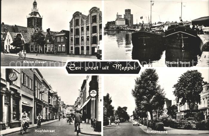 Meppel Kleine Oever Nieuwe Haven Hoofdstraat Stationsweg