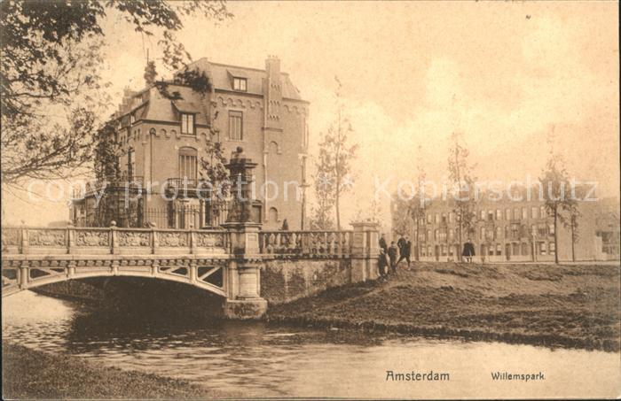 Amsterdam Niederlande Willemspark Brug Brücke