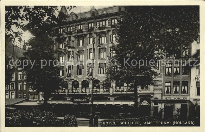 Amsterdam Niederlande Hotel Restaurant Schiller
