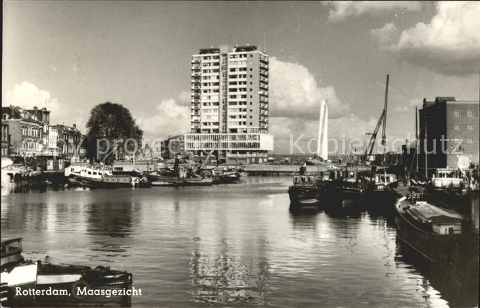Rotterdam Maasgezicht Schiff Hochhaus