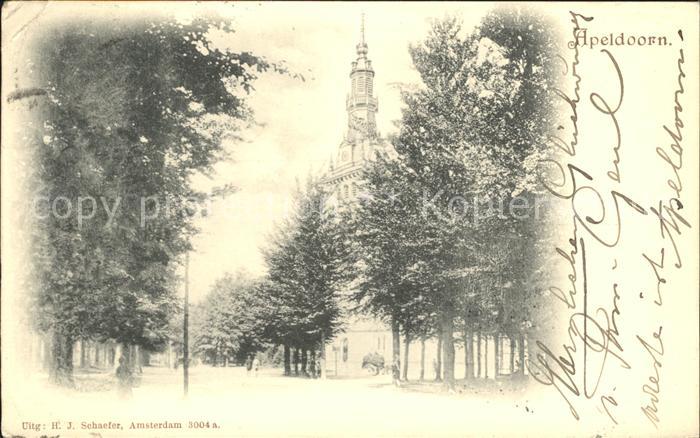 Apeldoorn Partie an der Kirche