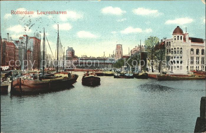 Rotterdam Leuvenhaven Schiffe Kahn