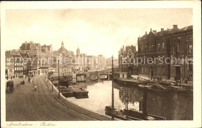 Amsterdam Niederlande Rokin Kanal Kahn