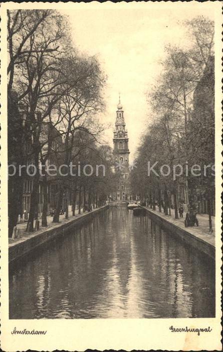 Amsterdam Niederlande Groenburgwal Kanal