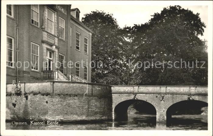 Ommen Overijssel Kasteel Eerde Schloss Brücke