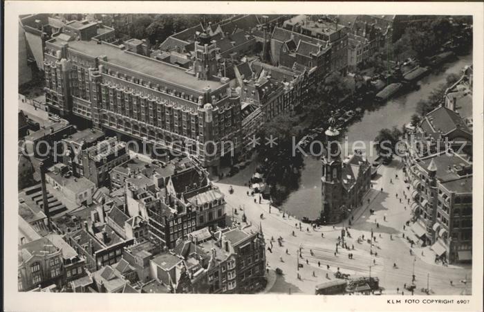 Amsterdam Niederlande Muntplein Fliegeraufnahme
