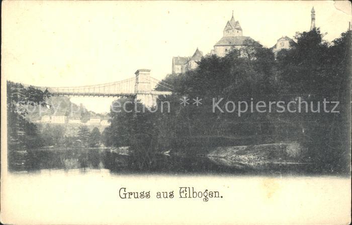 Elbogen Loket Burg Loket Eger Brücke