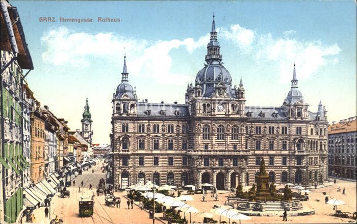 Graz Steiermark Herrengasse Rathaus Denkmal Statue