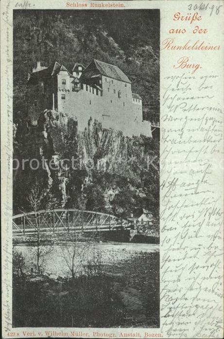 Ritten Renon Schloss Runkelstein Burg Mittelalter Bruecke