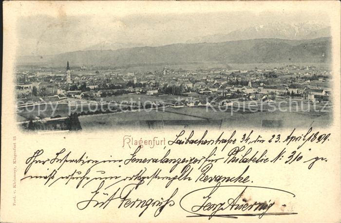 Klagenfurt Woerthersee Panorama