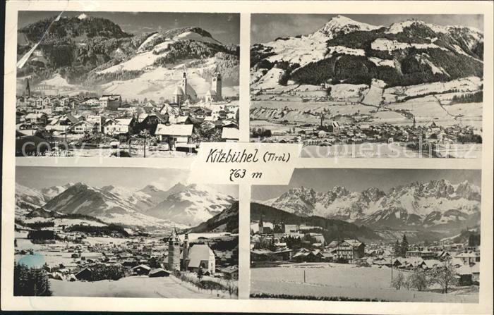 Kitzbuehel Tirol Ansichten mit Alpenpanorama Wintersportplatz