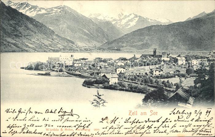 Zell See Gesamtansicht mit Alpenpanorama