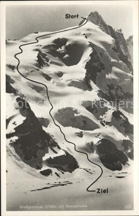 Grossglockner mit Rennstrecke Wintersportplatz