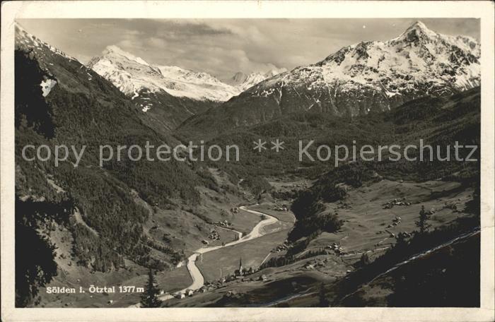Soelden oetztal Panorama oetztaler Alpen