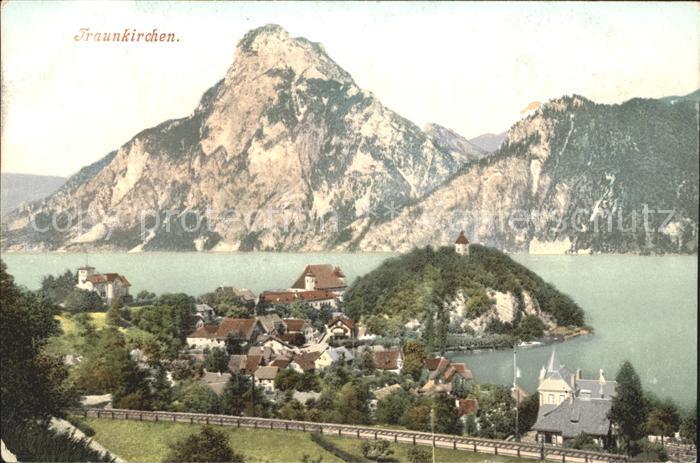 Traunkirchen am Traunsee Alpen Photochromiekarte Nr. 106