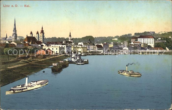 Linz Donau Kai Dampfer Landungsplatz