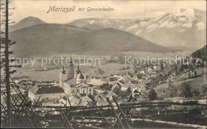 Mariazell Steiermark mit Gemeindealpe Basilika Alpen