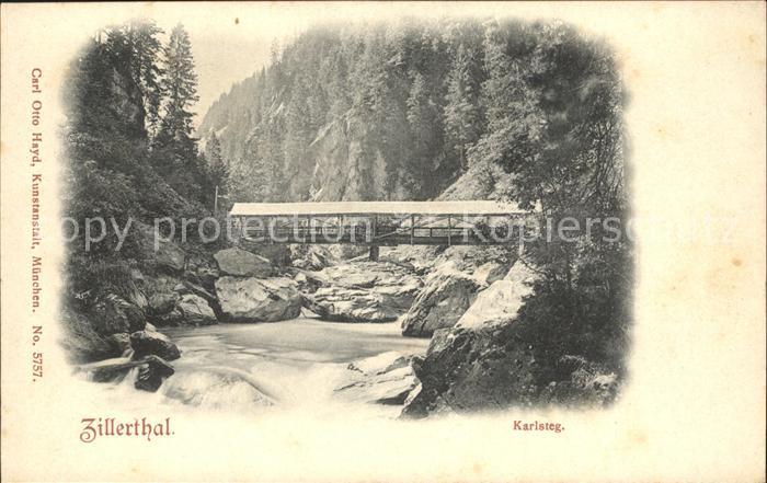 Zillertal Tirol Karlsteg Gebirgsbach