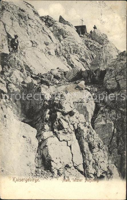 Kaisergebirge Hohe Halt letzer Aufstieg