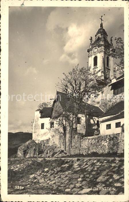 Duernstein Wachau Teilansicht mit Kirche