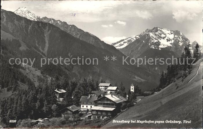 Brandberg Tirol gegen Gruenberg Alpen