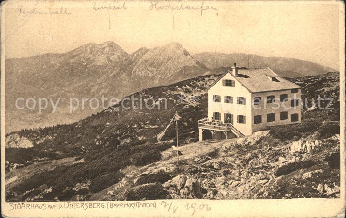 BERCHTESGADEN Bayern Stoehrhaus Untersberg Bayerischer Hochthron Berghaus